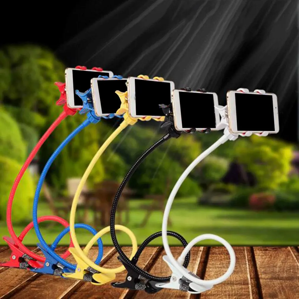 Длинный ленивый держатель для телефона Гибкая подставка на 360 градусов кровати