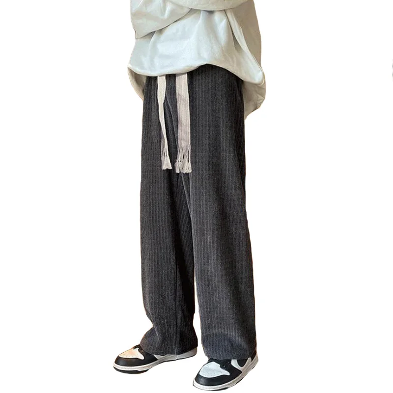 

Вельветовые брюки для мужчин осень-зима плюс бархатные брюки повседневные свободные брюки мужские спортивные брюки с эластичным поясом му...