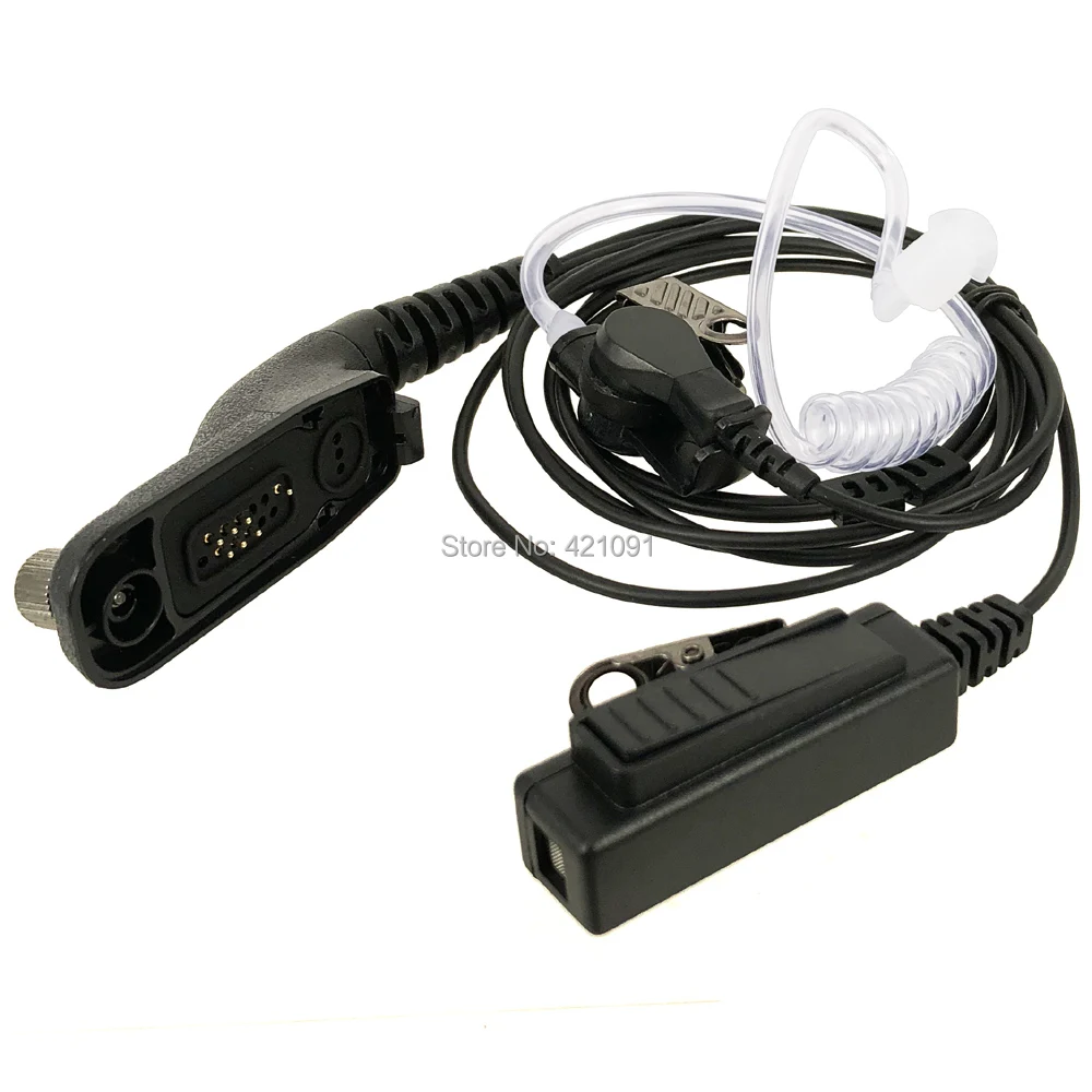 Air Earpiece Mic for Motorola MTP6550 MTP850S XIR P8268 P8200 APX4000 APX2000 APX6000 DP4800 DP3400 Walkie Talkie Headset