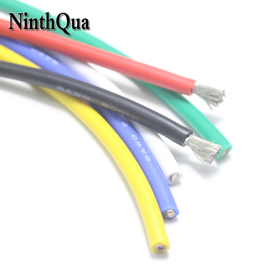 0 2/0 5/1 метр 8AWG провод кабель Мягкий 8.3mm2 силиконовый термостойкие 200 °