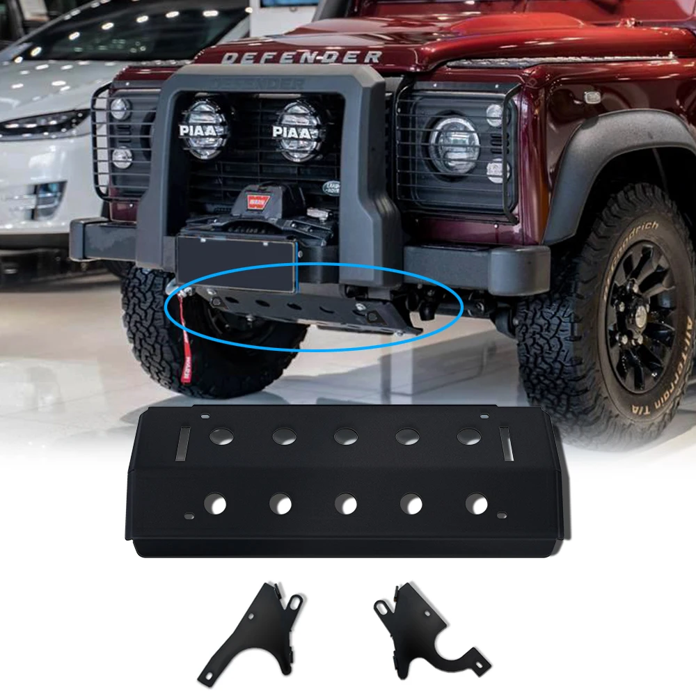

Stainless Steel Front Rear Bumper Diffuser Protector Guard Skid Plate Fit For Land Rover defend 90 110