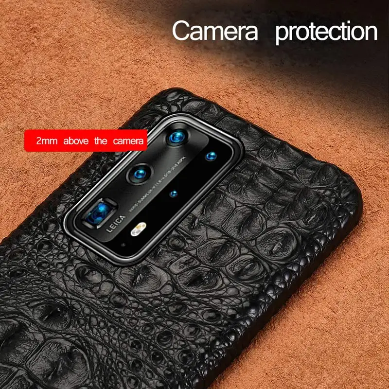 LANGSIDI Оригинальный Роскошный чехол для телефона из крокодиловой кожи Huawei p40 lite Mate