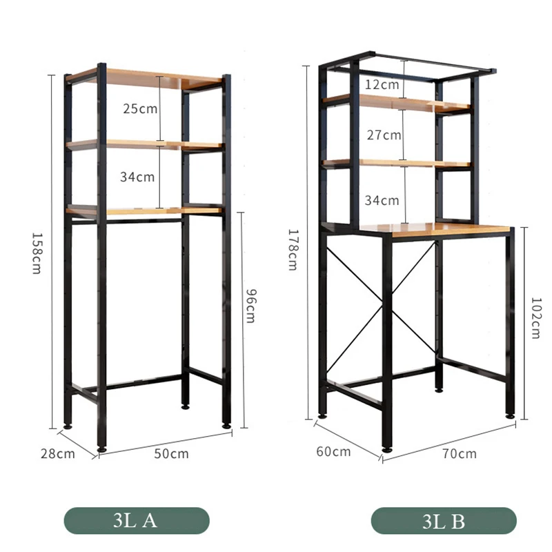 

Wooden Rack Wash Machine Rack Bathroom Toilet Cabinet Shelving Kitchen Sundries Rack Bathroom Space Saver Shelf Organizer Holder