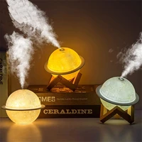 air humidifier 3d moon lamp light diffuser aroma essential oil usb ultrasonic humidificador night cool mist purifier