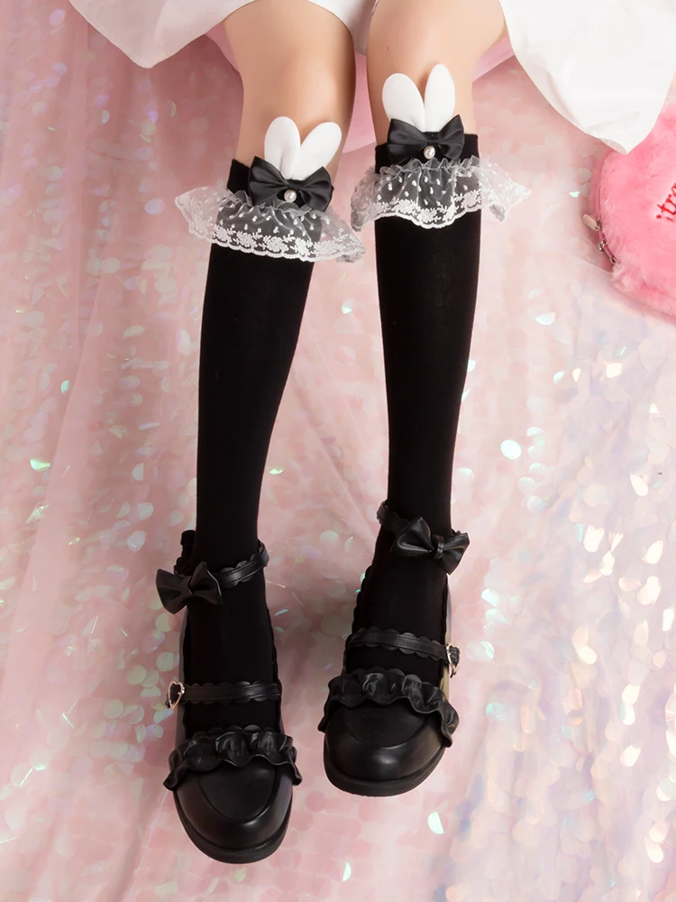 Благородные носки оригинальный * Кролик воспринимаемые Miss кружевные хлопковые с