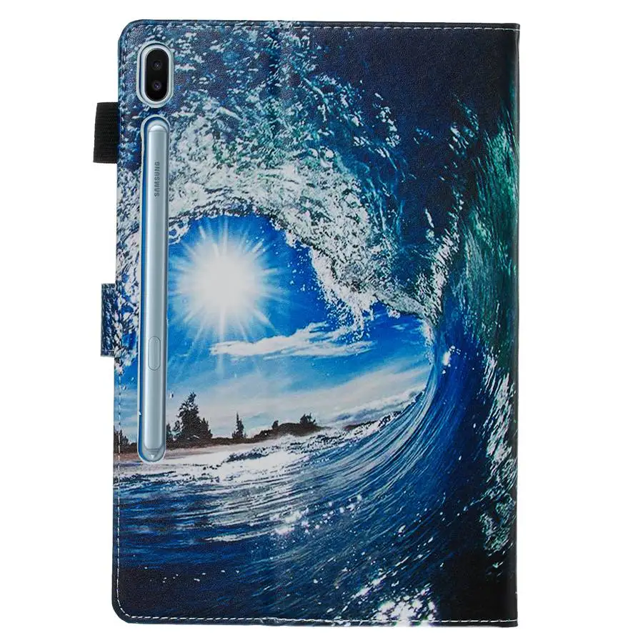 3D кот Тигр PU кожаный чехол для Samsung Galaxy Tab S6 10 5 2019 SM T865 T860 защитный планшета +