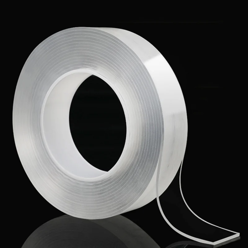 

Hot 1/5M Double Sided Tape Nano Transparent No Trace Acrylic Magic Tape Reuse Waterproof 3m Adhesive Tape Cleanable Home