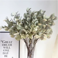 artificial fake monstera palm leaves green tropical plants leaf wedding diy flower arrangement home decoration real touch leaves