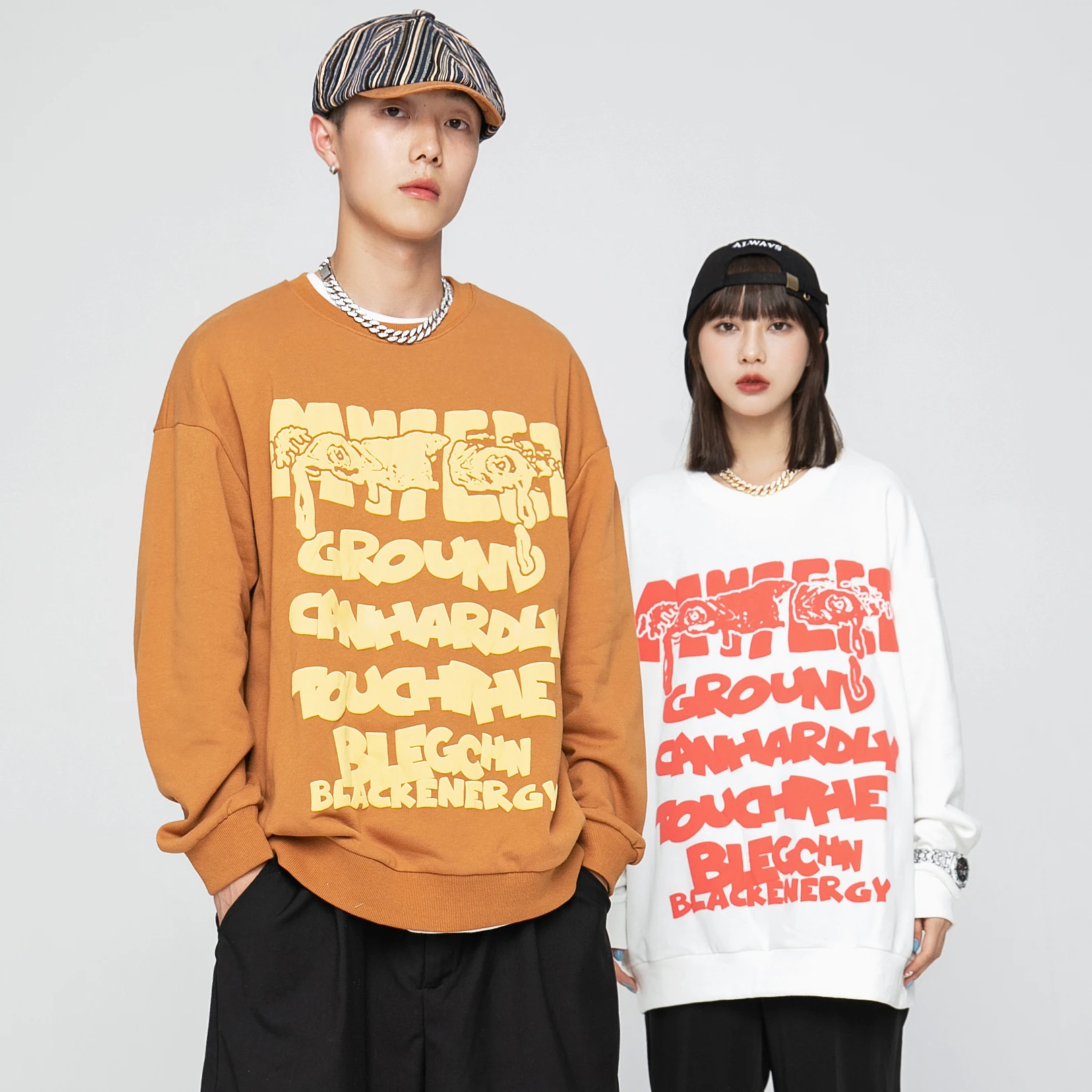 

Мужская Осенняя Толстовка с принтом из пенопласта