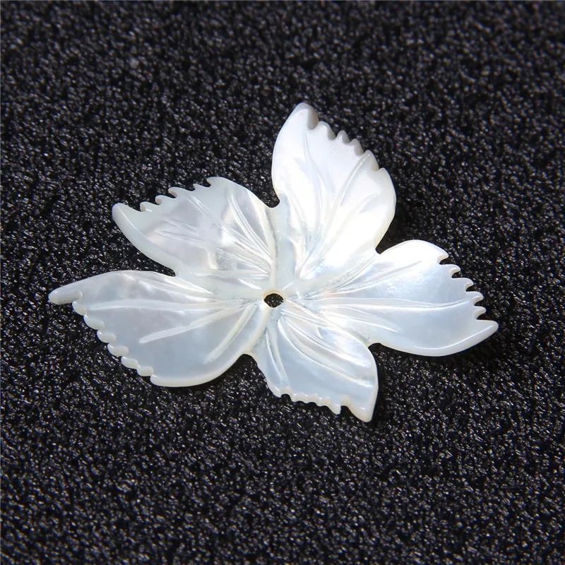 

1 PC Shell Flower White Butterfly Shell MOP 30-40 mm Freedom Flower Shell White Mother Of Shell For DIY Making Jewelry Necklace