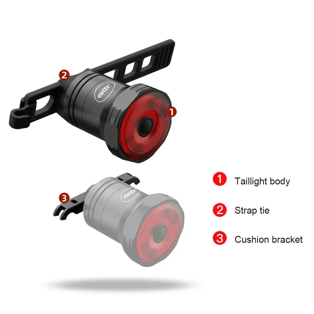 

Newest Bike Tail Light Ultra Bright Bike Light Rechargeable Auto On/Off IPX6 Waterproof LED Bicycle Lights Bikes Accessories #CW