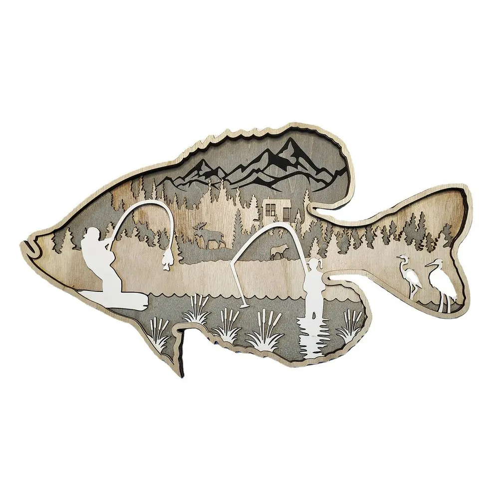

Christmas Fishing And Hunting Pendant Creative Animal Home Decoration Portable Multifunctional Pendant