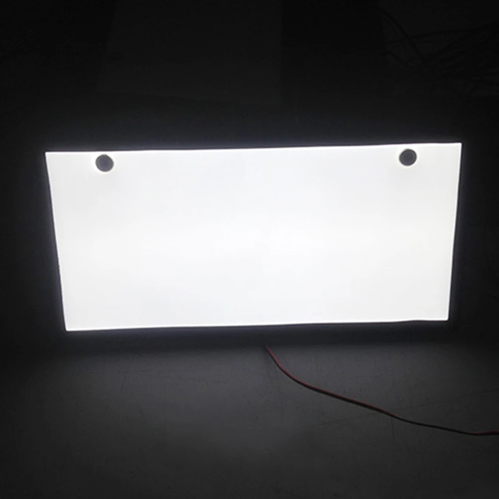 

2Pcs LED Japanese Style License Plate License Number Car Decoration License Plate Frame Car Bling Accessories for Japanese Car