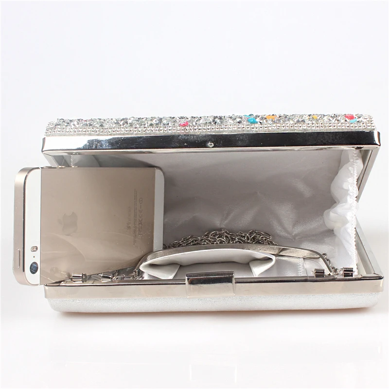 

Women Clutch Bags Luxury Crystal Handbags Evening Bags Wedding Bridal Purse Rhinestone Flap Ladies Small Crossbody Shoulder Bags