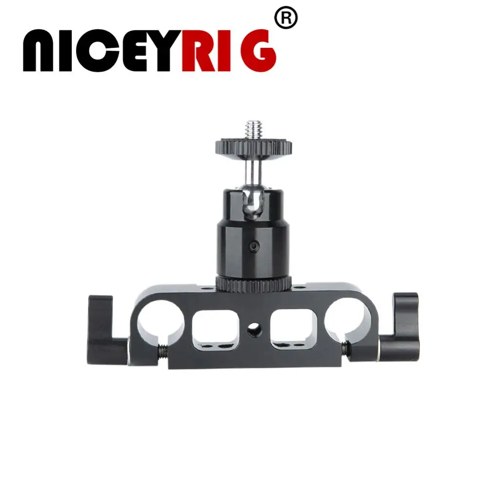 Наплечный зажим NICEYRIG 15 мм винт 1/4 &quotс шаровой головкой держатель для камеры DSLR