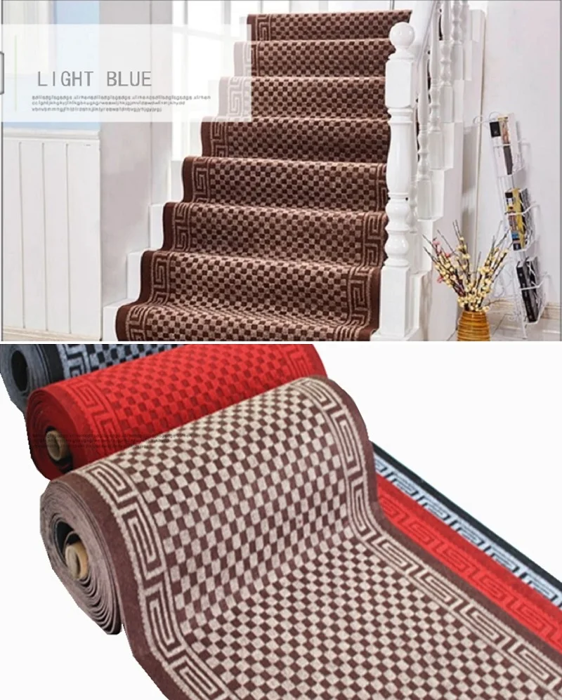 저렴한 맞춤 크기 긴 카펫, 즐거운 레드 카펫, 갈색 미끄럼 방지 카펫, 거실 복도 계단 호텔 주자 러그 장식 그라운드 매트