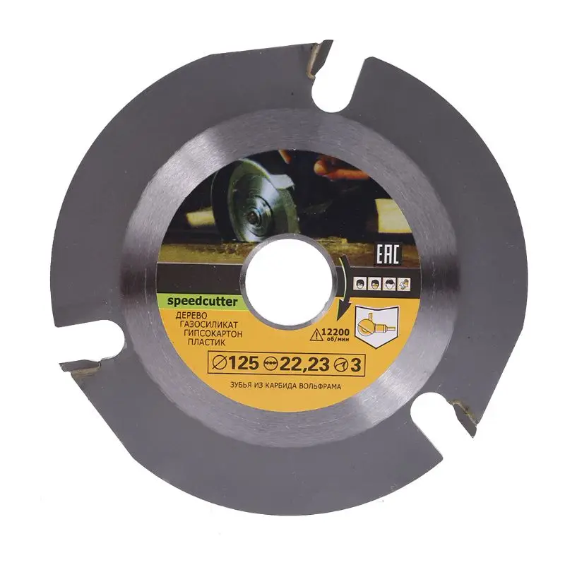 Диск для угловой шлифовальной машины резьбы по дереву с 3 зубцами 7/8 дюйма 5 дюймов