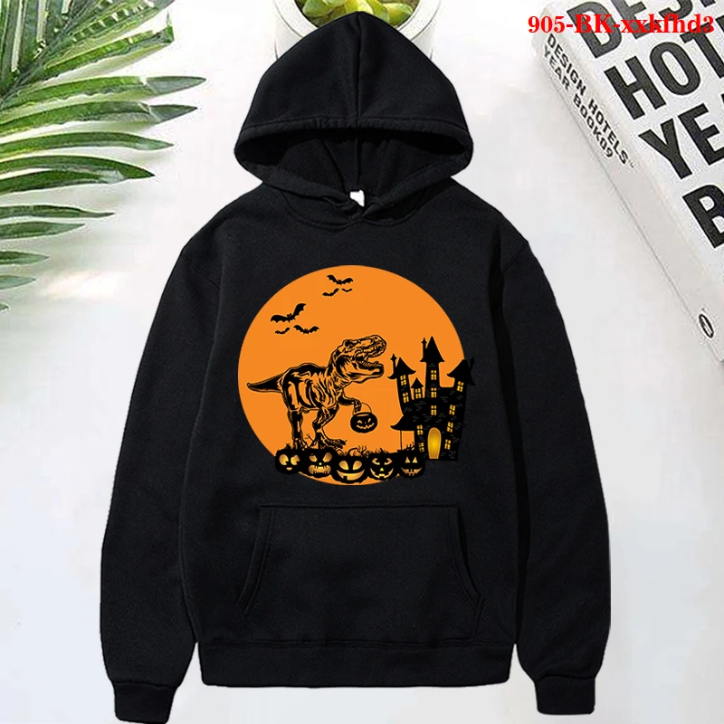 

Halloween Oversized Hoodie Harajuku Sweatshirts Funny Dinosaur Pumpkin Hoodies Kpop Streetwear Clothes Casual Loose Sweatshirt