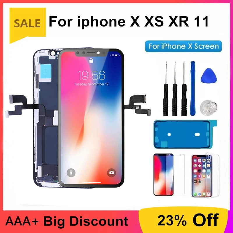 OLED Pantalla for Iphone X XS MAX XR 11 Pro Max Screen Display Digitizer Assembly Replacement For GX HEX Ture tone LCD 11pro enlarge
