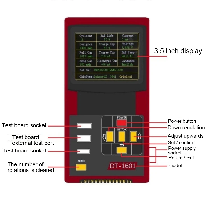 2019 new products shenzhen wholesale portable intelligent mobile phone battery capacity tester for iphone free global shipping