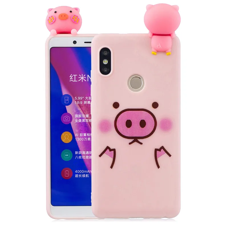 3D, панда, единорог, "Кролик", "Кошка чехол для Xiaomi Mi8 A1 A2 Lite Redmi 8 7 6 7A 8A 4X Note 8T Note 8 iPhone 7 6 Plus 5 iPad Pro 5A Redmi 5 Plus S2 чехол