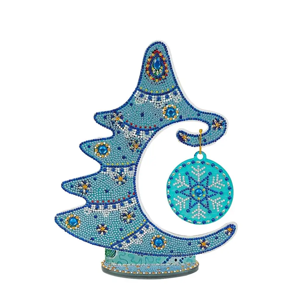 

3D Ornaments Crystal Christmas Tree Christmas Tree Crafts Home Christmas Decoration New Year Gift 11.8*9.8 Inch