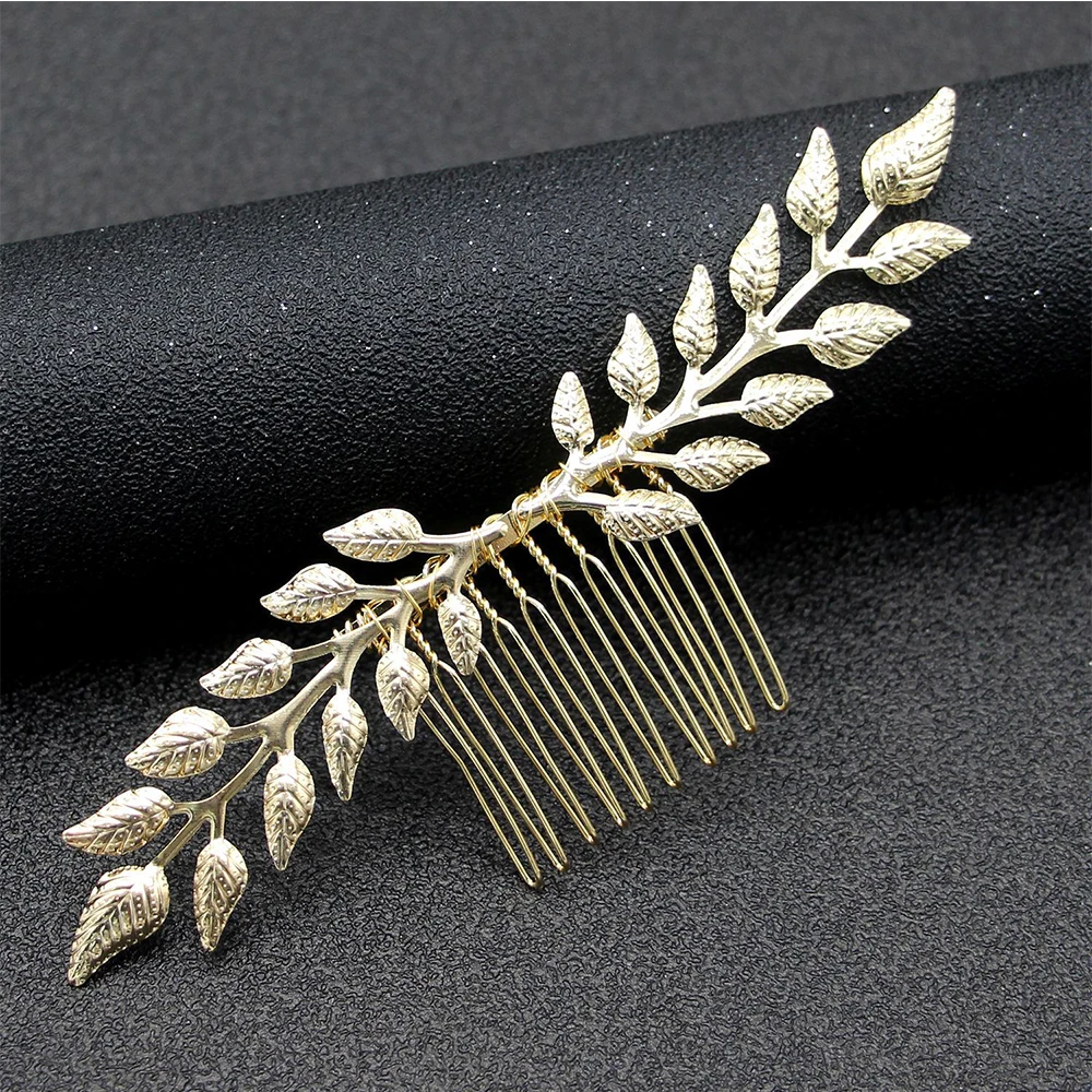 Греческий стиль винтажная искусственная Тиара для волос сплав в форме листьев