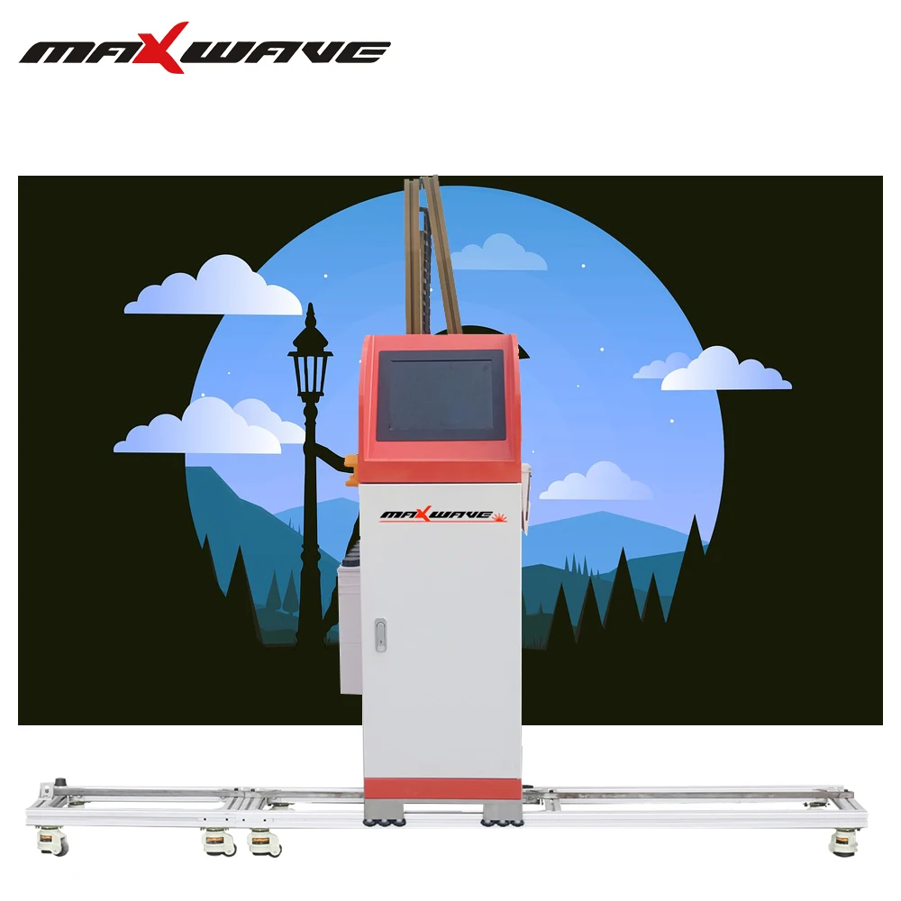 customize design 3d wall printing machine glass metal material width limitless printing system free global shipping