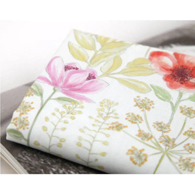 Половина ярд импорт однотонного хлопкового полотна с элегантные туфли цветочным