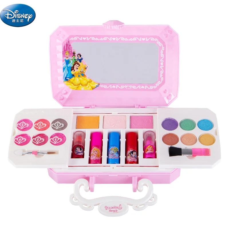 

Disney girls Princess frozen elsa Cosmetics Make up set Cartoon anna elsa polish Beauty makeup box baby kids Christmas present