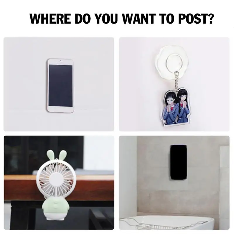 

Universale Nano Casual Paste Phone Holder PU Material Namo Sticker Plum Flower Gomma Autoadesivo Parete Dropshipping