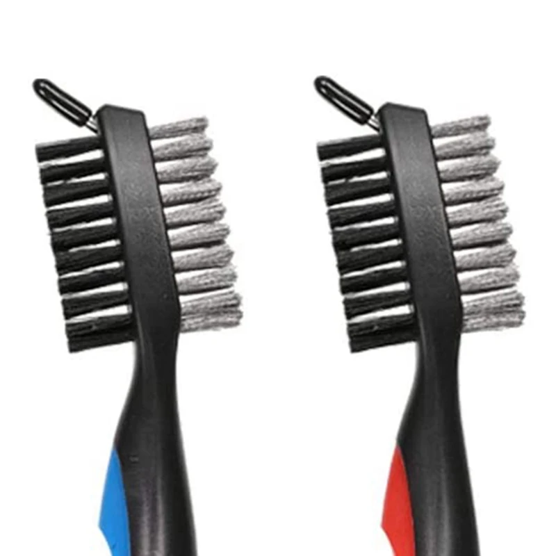 

Golf Club Brush Groove Cleaner, 2-Pack Golf Club Brush and Club Groove Cleaner Retractable Zip-Line Cleaning Tools