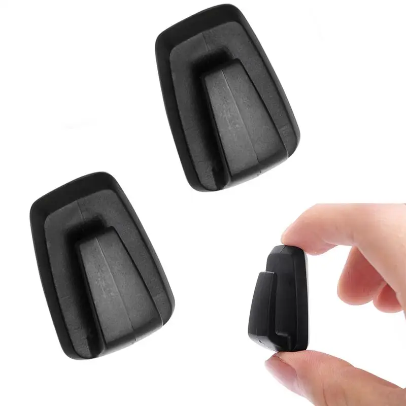 

3 Pcs Car Hanger Interior Accessories Portable Convenient Black Vehicle Double-sided Holder Adhesive Hook Bag N4O8