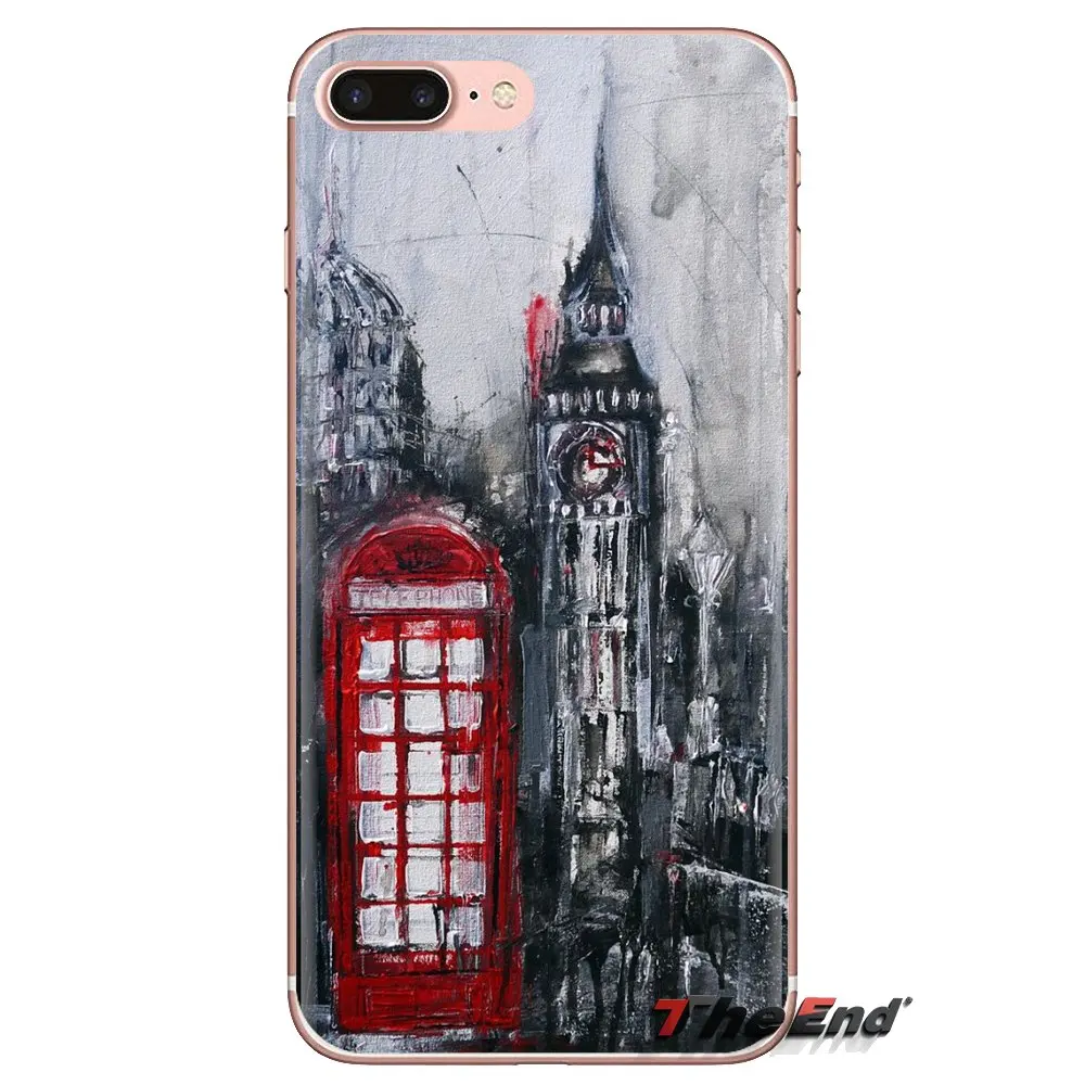 Мягкие чехлы из ТПУ красная лондонская телефонная будка для HTC One U11 U12 X9 M7 M8 A9 M9 M10 E9