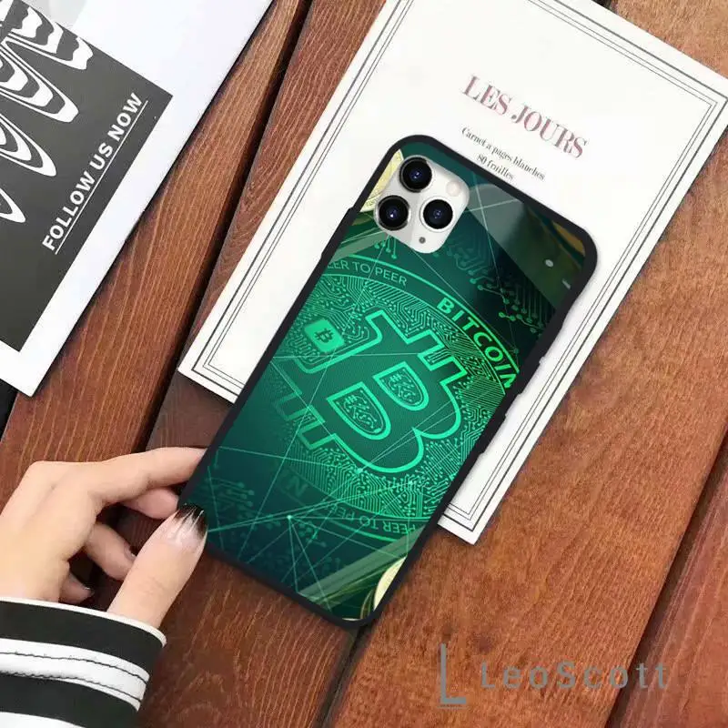 

money BITCOIN iron coins Phone Case for iPhone 11 12 pro XS MAX 8 7 6 6S Plus X 5S SE 2020 XR Soft silicone