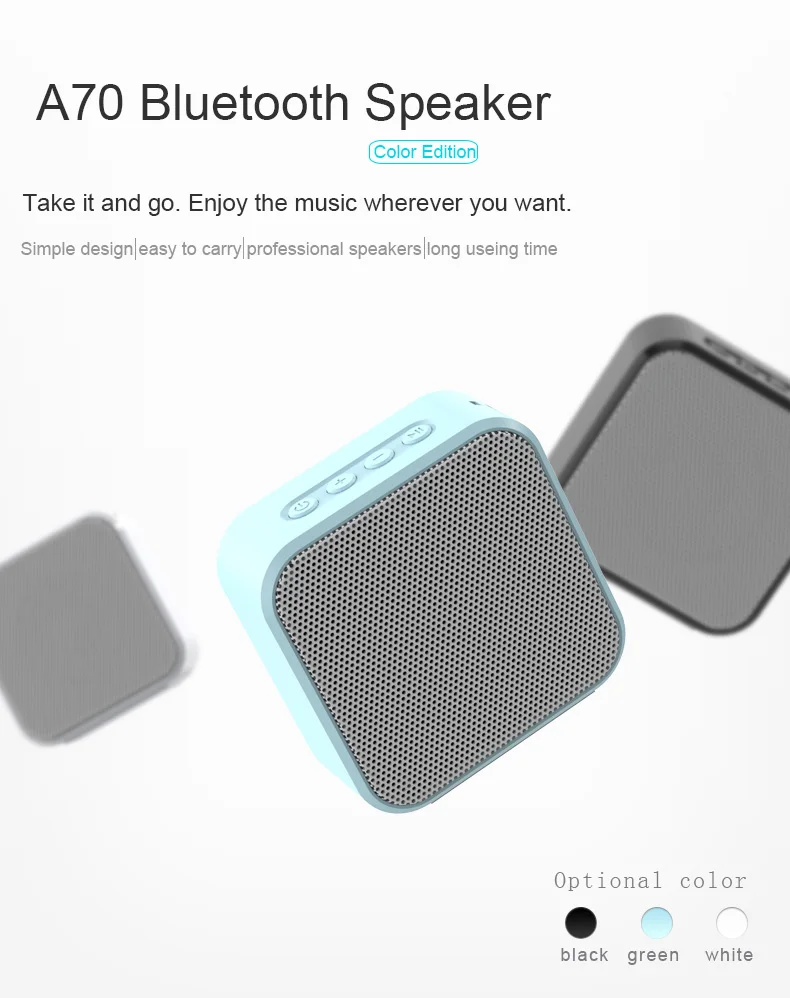 Portable Bluetooth speakers Wooden Subwoofer Speaker mini HD HiFi Sound Music Speaker for Home Palm bsize Support TF loudspeaker