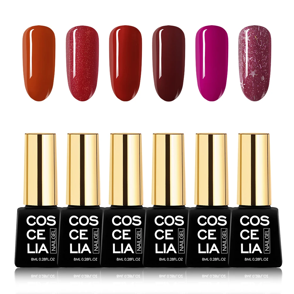 6 Pc Gel 03 Набор для ногтей, УФ светодиодный светильник с чистым гелем, лак для ногтей, Удлинительный УФ-гель, впитывающий гель, лак для ногтей, набор инструментов - Цвет: 6 Pc Gel 03