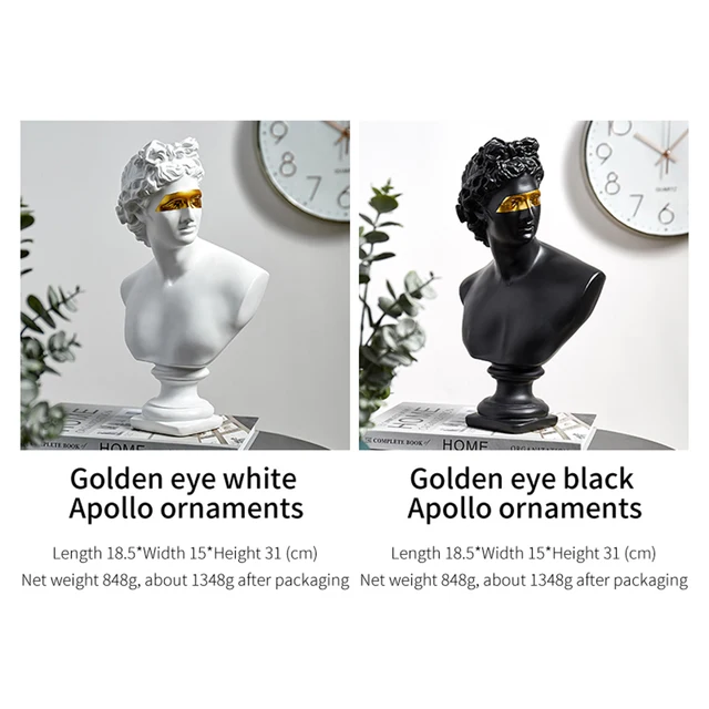 Apollo Resin Statues decorative David Head Sculpture Figurine Nordic Decoration Home Accessories Sketch Practice Model Art Gift 8
