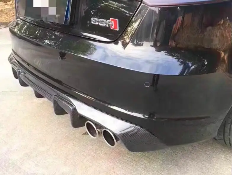Автомобильный задний бампер A3 Sline из углеродного волокна спойлер диффузор задняя