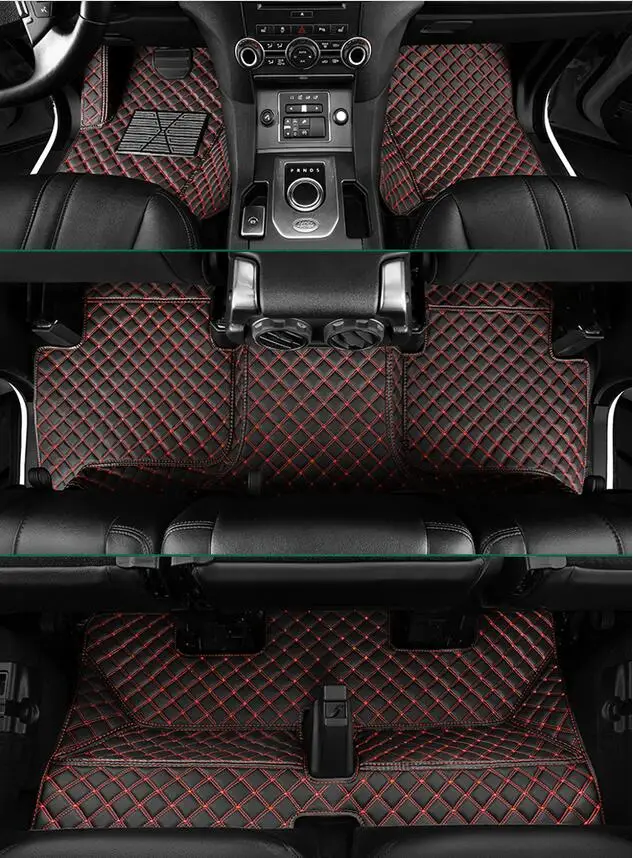 Автомобильный напольный коврик для Land Rover Discovery 4 LR4 2010-2016 коврики ступеней кожаные