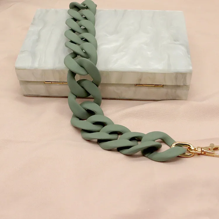 Detachable Replacement Shoulder Strap Bag DIY Acrylic Resin Handbag Chain Plastic for Women Accessories Obag handles | Багаж и сумки