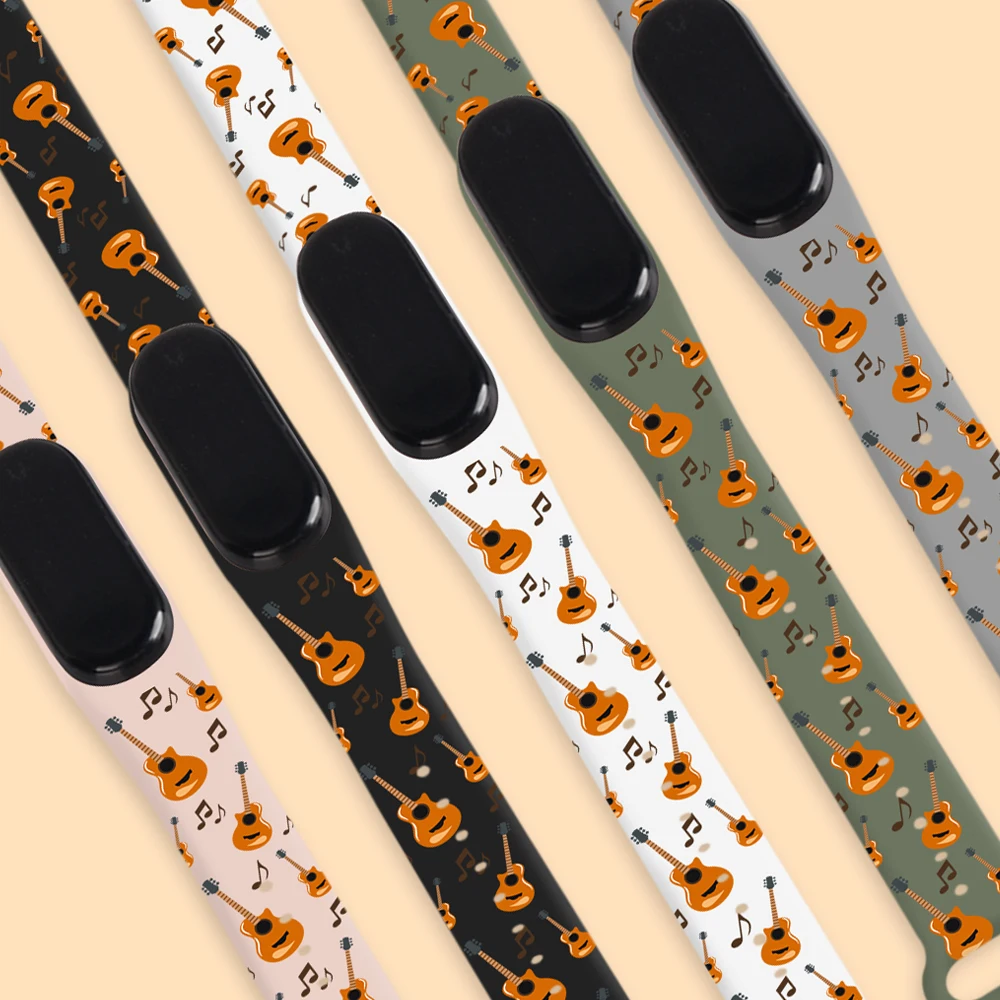 

Cartoon Strap For Xiaomi Mi Band 6 5 4 3 Replaceable Bracelet Silicone TPU Soft Wristband For Amazfit Band 5 MiBand 6 5 4 strap