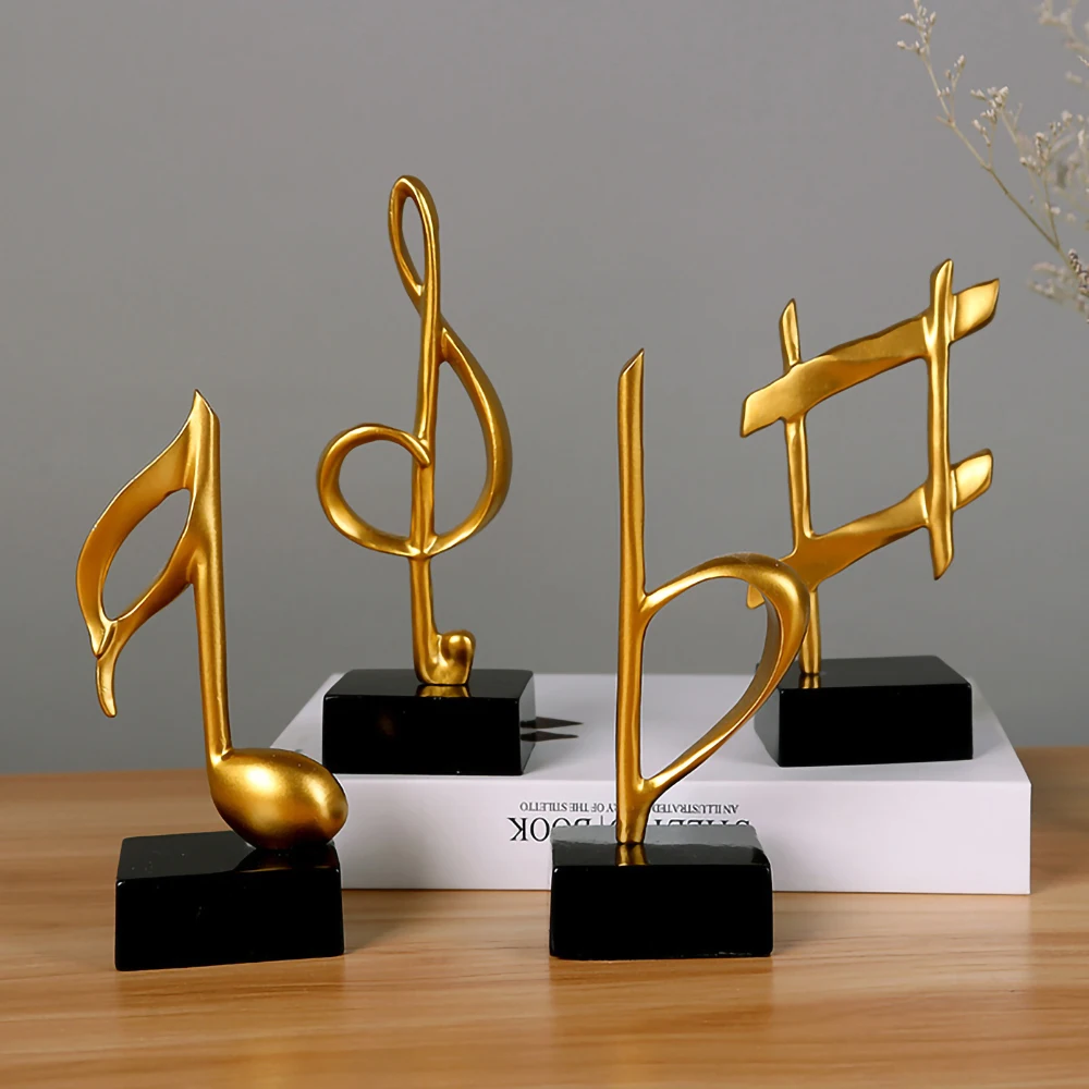 

Creative notes piano ornaments staff notes resin sculpture gifts piano room decorations children's study furnishings