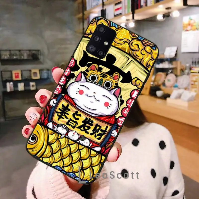 

Chinese trend lucky beast happy new year Phone Case For Samsung A50 A51 A71 A20E A20S S10 S20 S21 S30 Plus ultra 5G M11