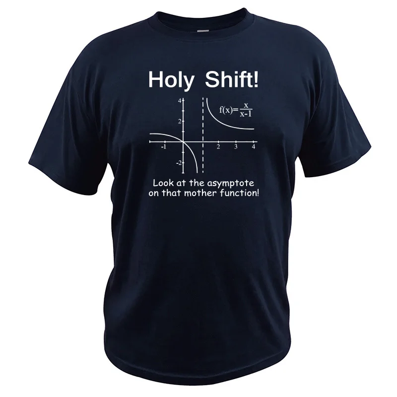 Футболка Holy Shift, физика, взгляд на Asymptote на матери, функциональные футболки, хлопок, ботаник, футболка, европейский размер - Цвет: Тёмно-синий