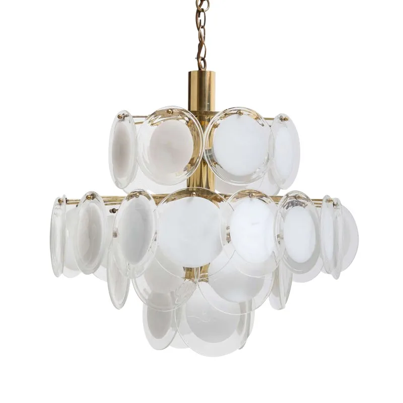 

Postmodern creative glass chandelier simple living room model room dining bedroom chandelier