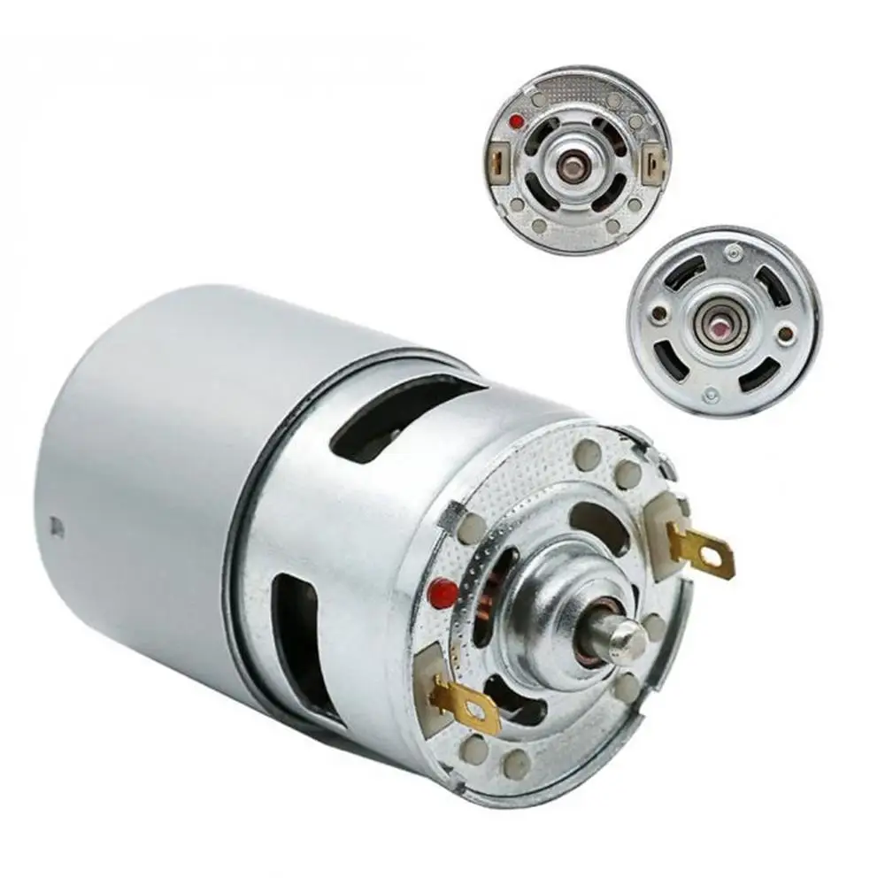 DC 12 24V 2900RPM большой крутящий момент шарикоподшипник двигатель постоянного тока 555