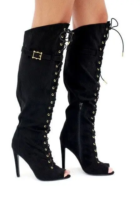 

Solid color new cross bandage fashion cool boots