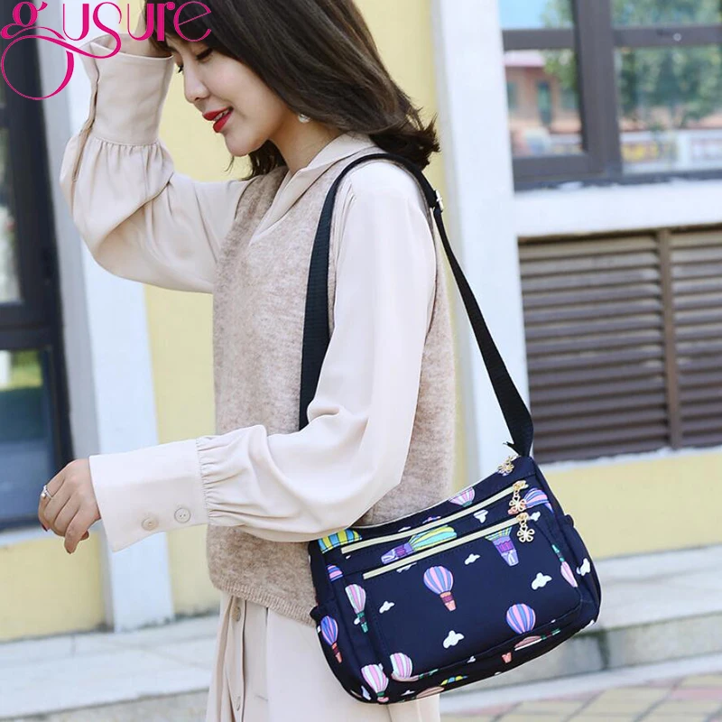 Gusure Новое поступление женские сумки на плечо модные сумки-мессенджеры