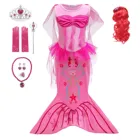 Платье Русалочки Ариэль, для девочек, костюмы с аниме, для девочек, для карнавала, дня рождения